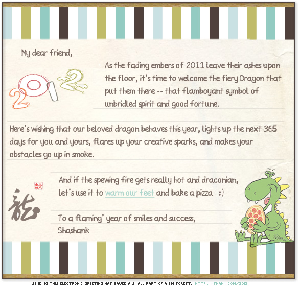 Best wishes for 2012. 